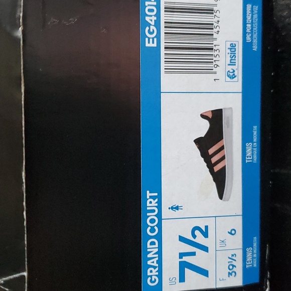 NIB Adidas Grand Court 7.5 Cloud Form Comfort Grey  Pink Sneakers women's hot - Picture 10 of 11